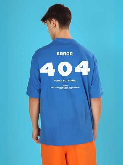 404 Error Over-Sized T-Shirt (R Blue)