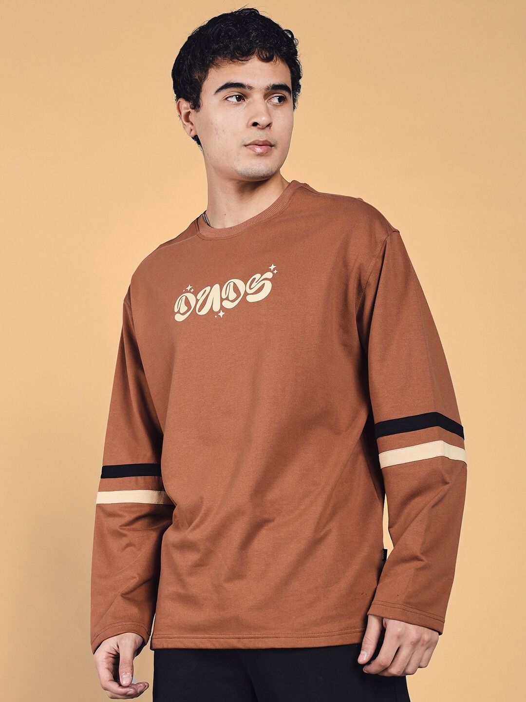 KEEP FLYING OVERSIZED SWEATSHIRT (BROWN)