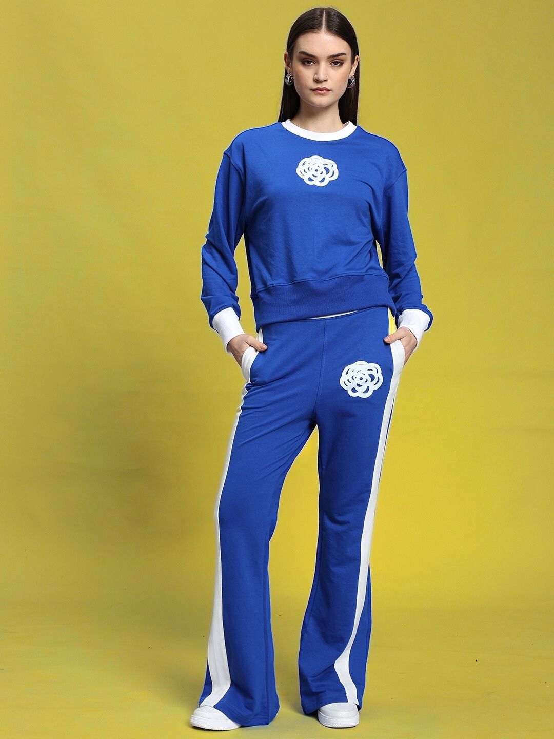 WOMEN'S JESSFLICK RELAXED FIT CO-ORD SET (ROYAL BLUE)