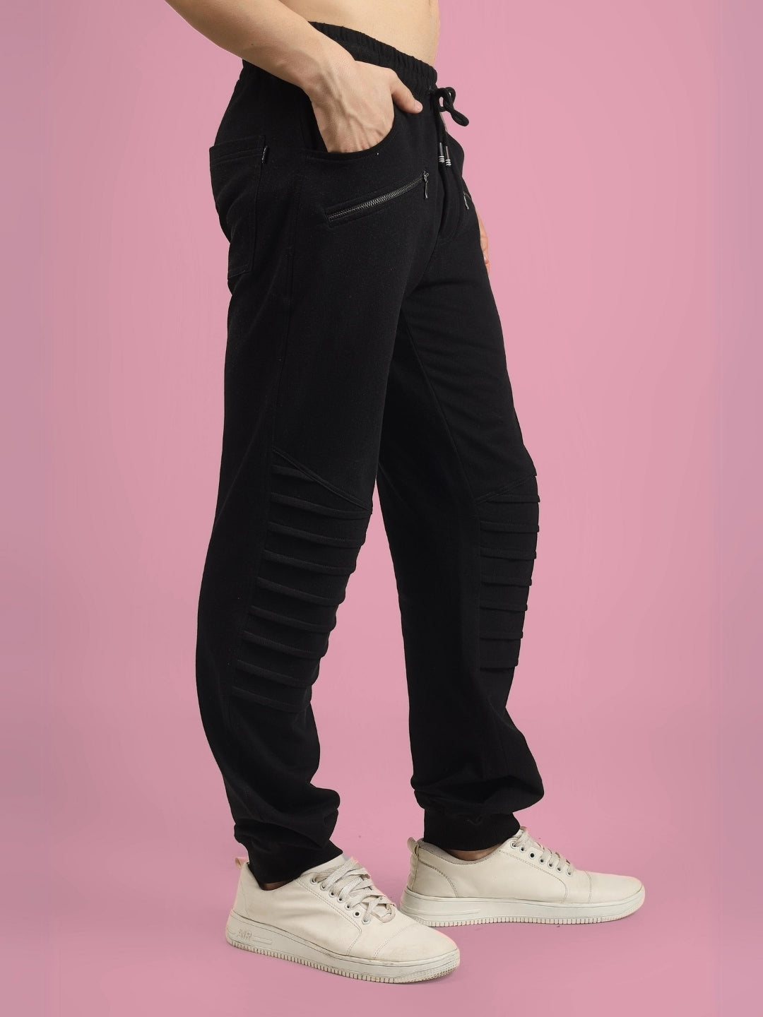 2 ZIPPER POCKET JOGGER (BLACK)