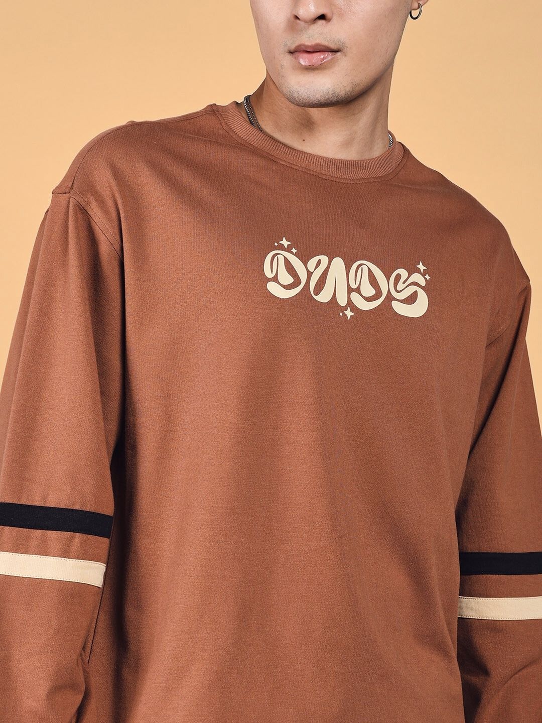 KEEP FLYING OVERSIZED SWEATSHIRT (BROWN)