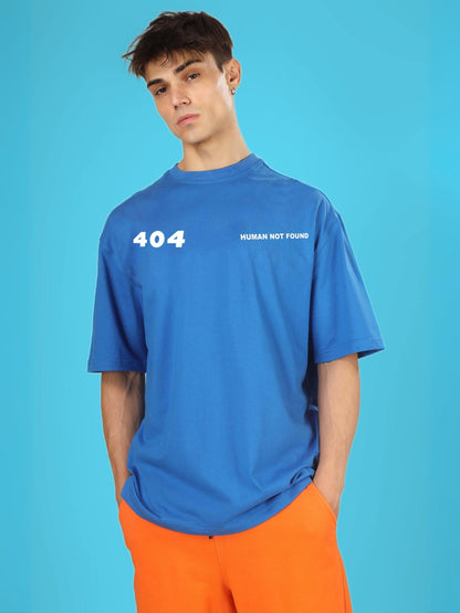 404 Error Over-Sized T-Shirt (R Blue)