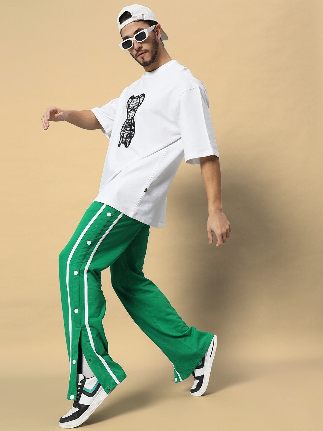 CONTRAST PANEL JOGGER (GREEN)