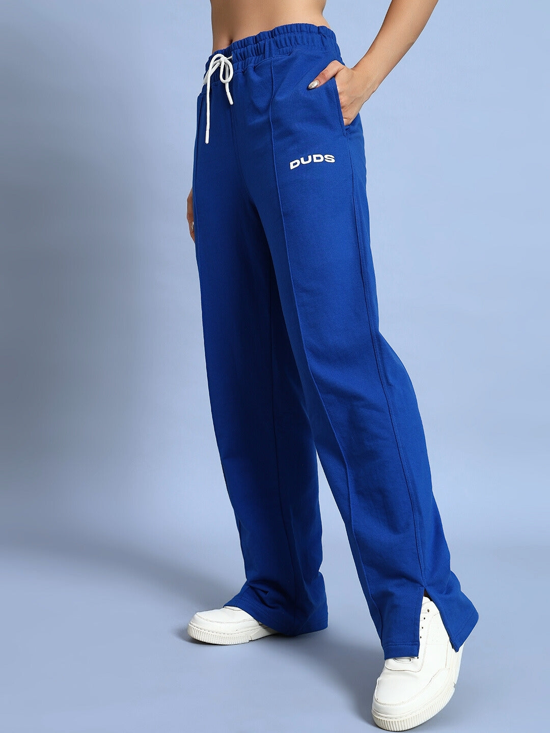 WOMEN'S ZION SIDE SLIT JOGGERS (ROYAL BLUE)