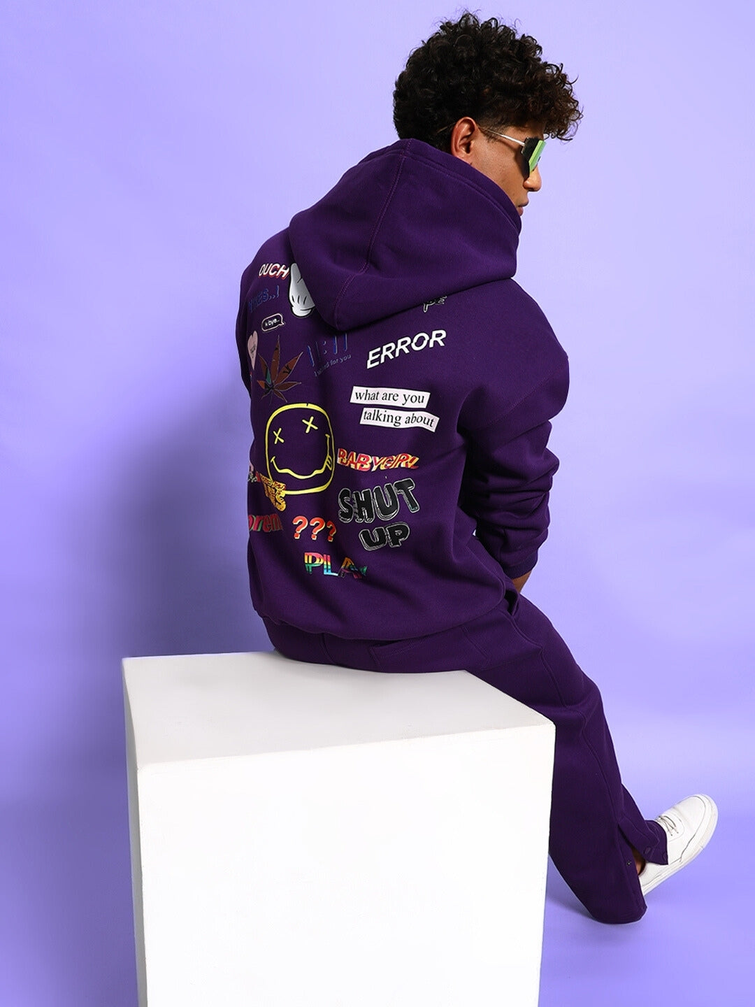 Supreme Fleece Hoodie (Purple)