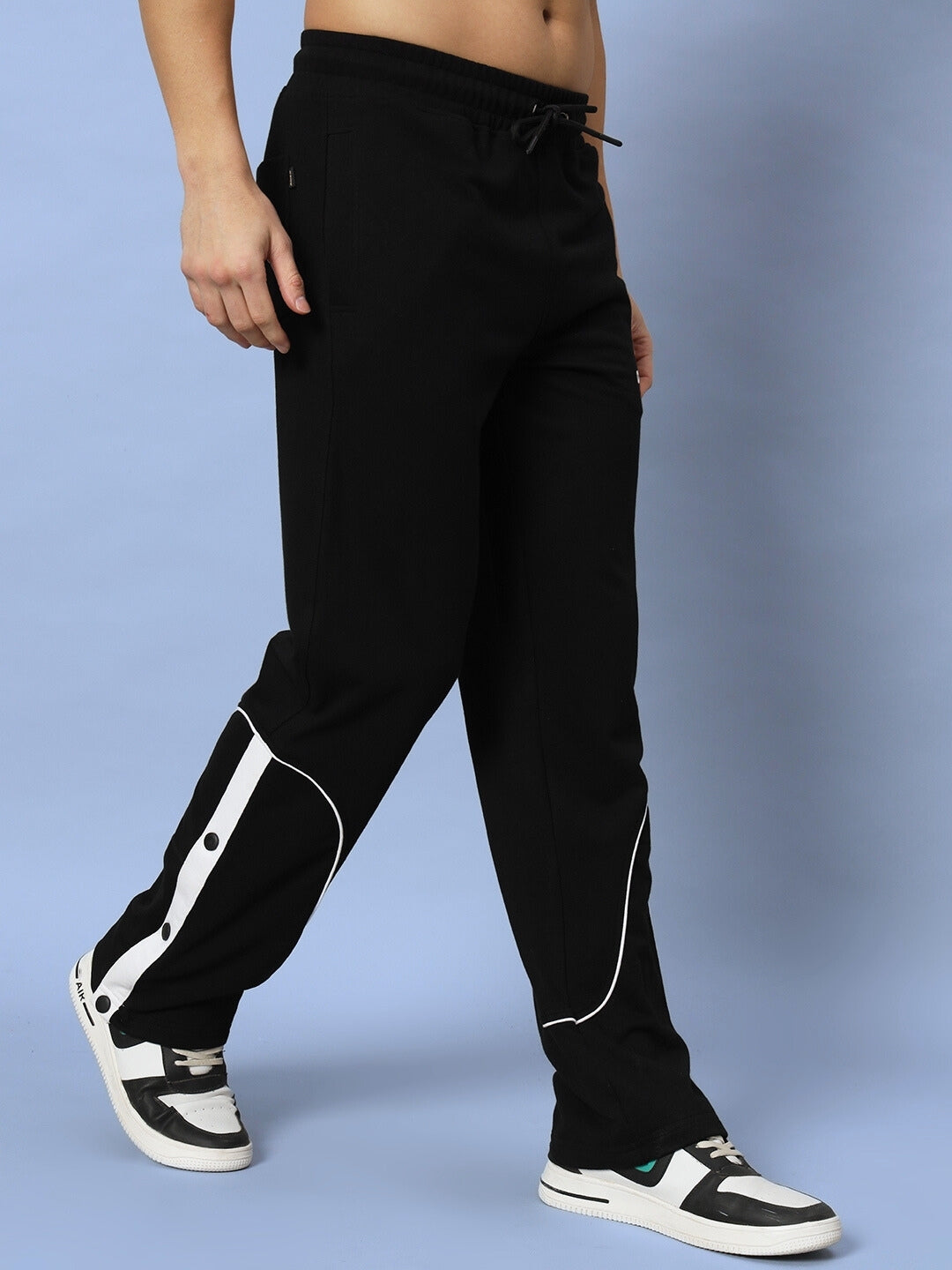 EDDIE CONTRAST JOGGERS (BLACK)