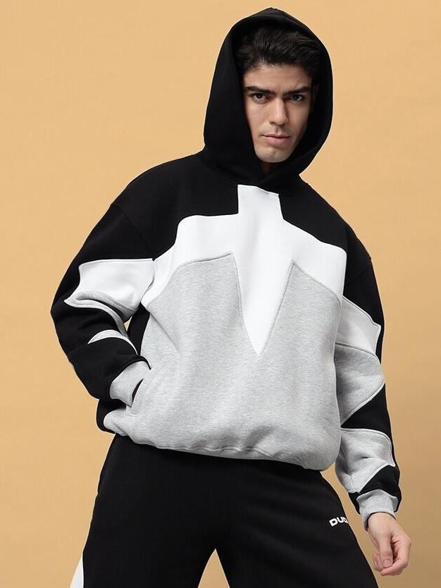 WD Sword Colorblock Hoodie (Black-Grey)