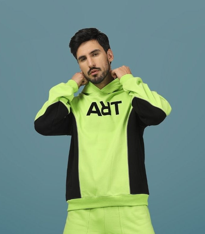 ART Reflector Hoodie ( Neon Green) - Wearduds