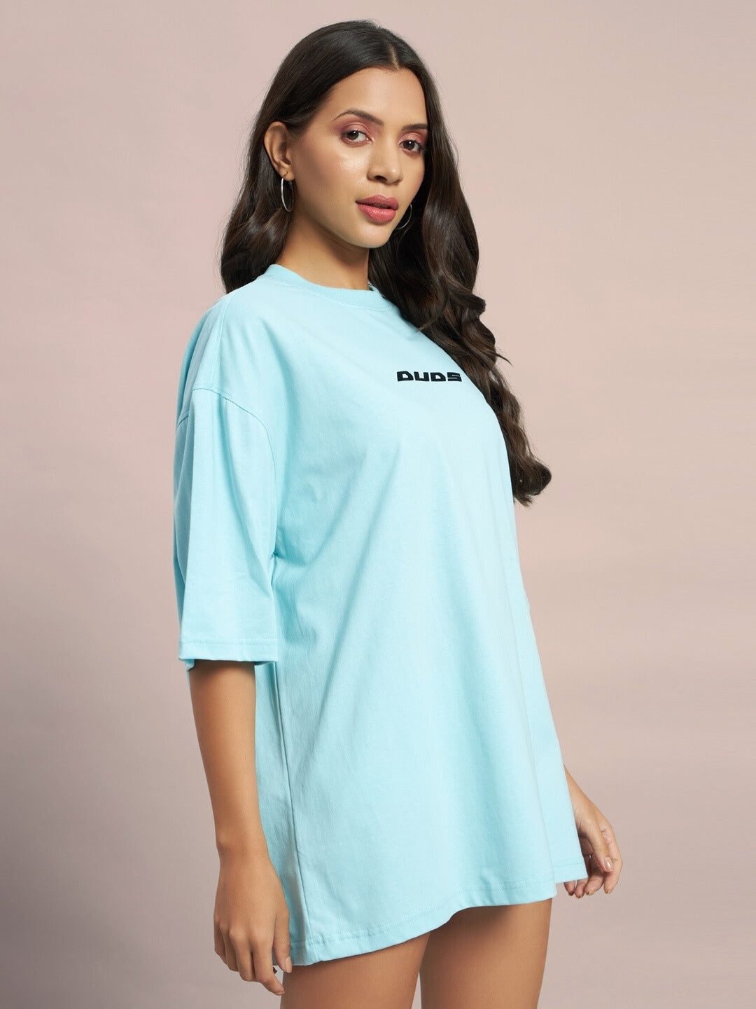 Women's Ethereal Creatures Over-Sized T-Shirt (Sky Blue)