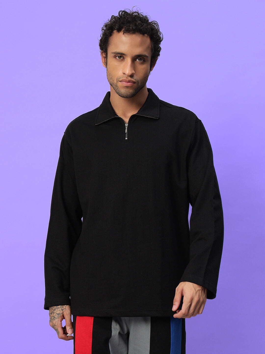 Candid Oversized Sweatshirt (Black)