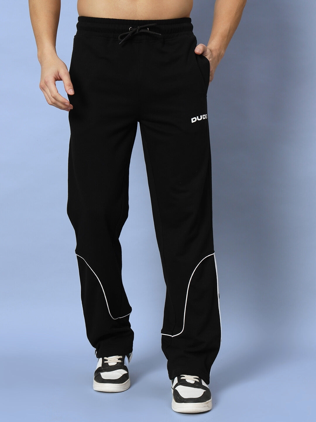 EDDIE CONTRAST JOGGERS (BLACK)