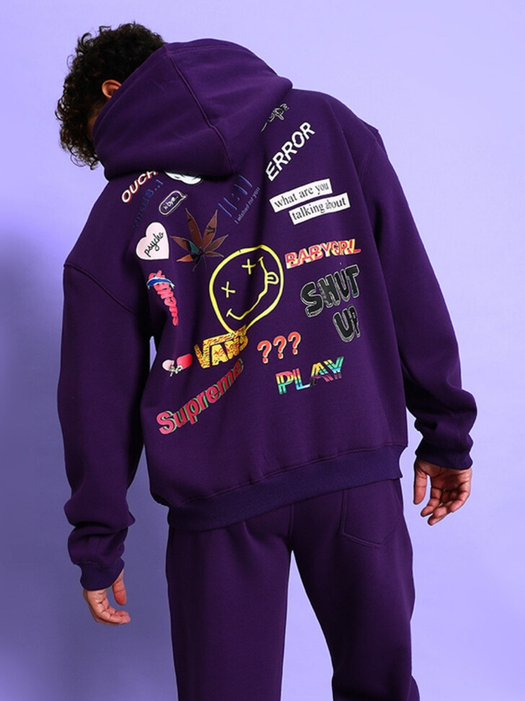 Supreme Fleece Hoodie (Purple)