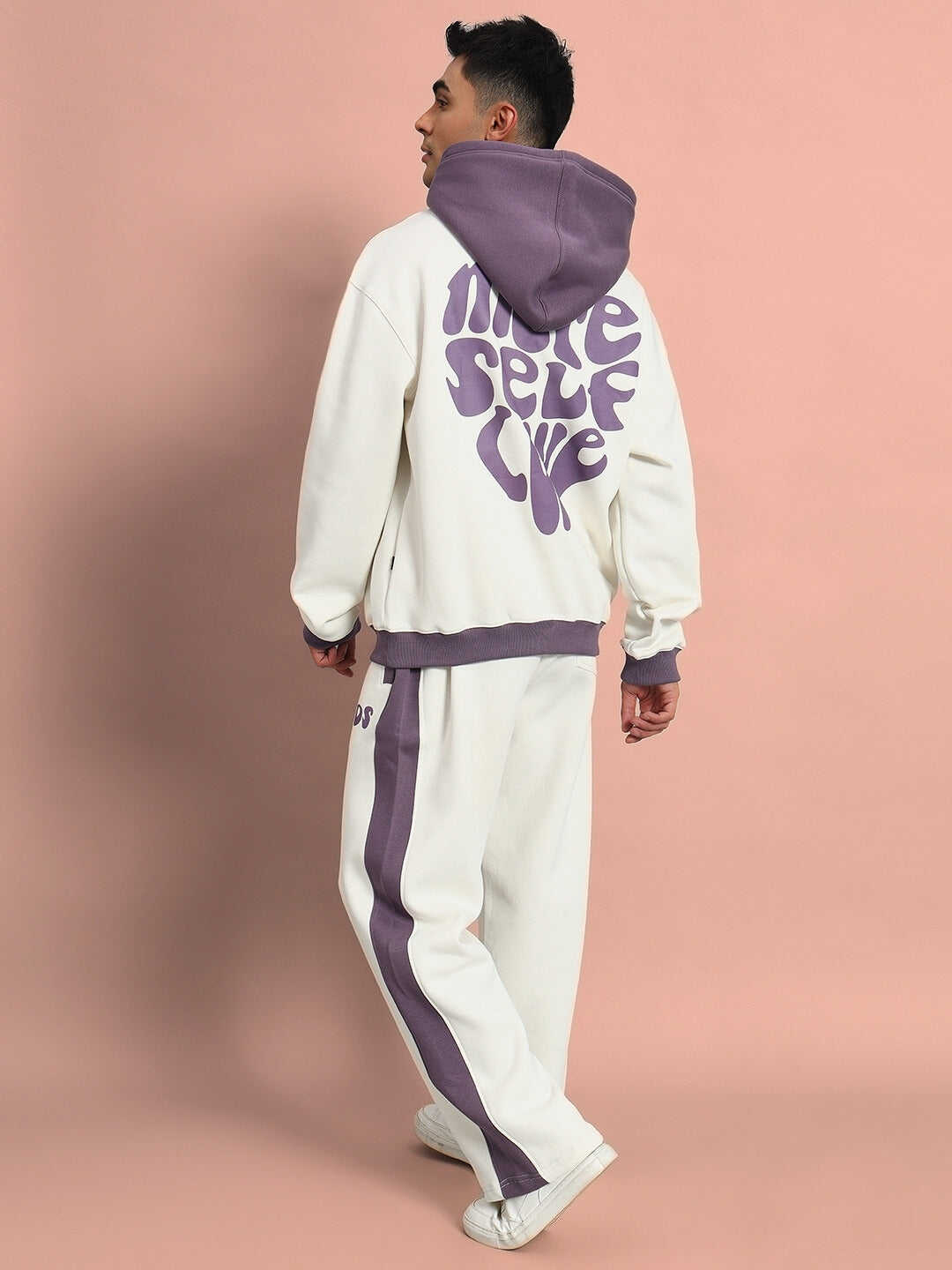 Self Love Co-Ord (White-Violet)