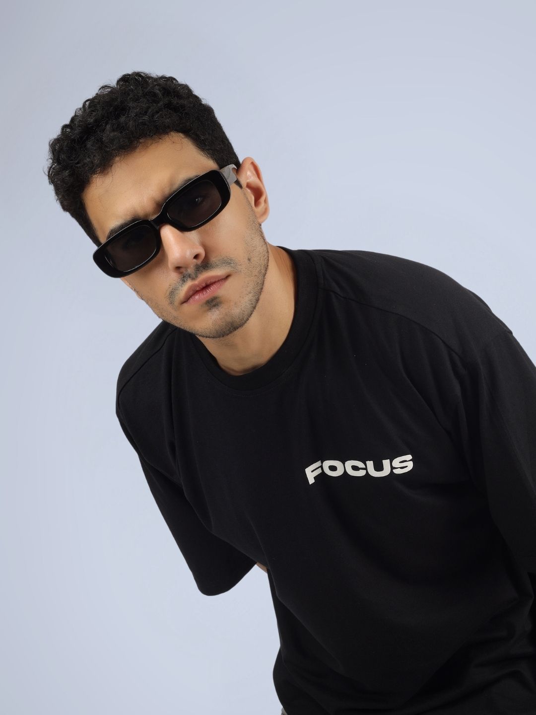 Focus Over-Sized T-Shirt (Black) - Wearduds