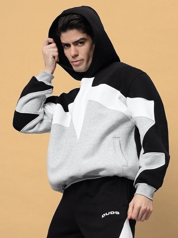 WD Sword Colorblock Hoodie (Black-Grey)