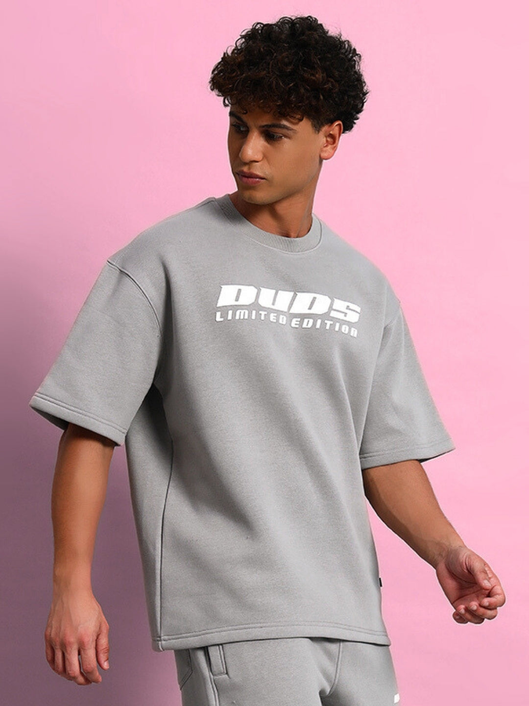 SKODA FLEECE OVERSIZED T-SHIRT (GREY)