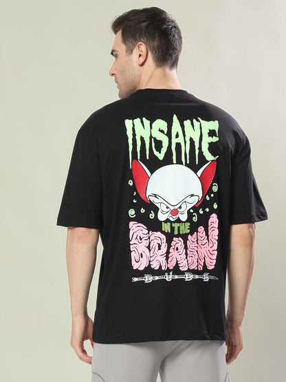 Insane Brain Over-Sized T-Shirt (Black)