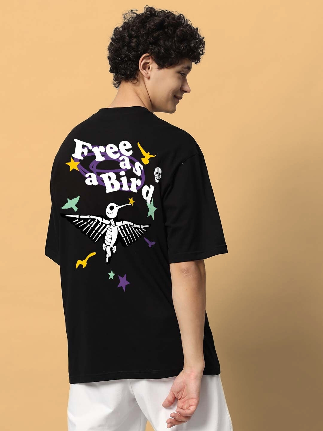 Free Bird Over-Sized T-Shirt (Black)