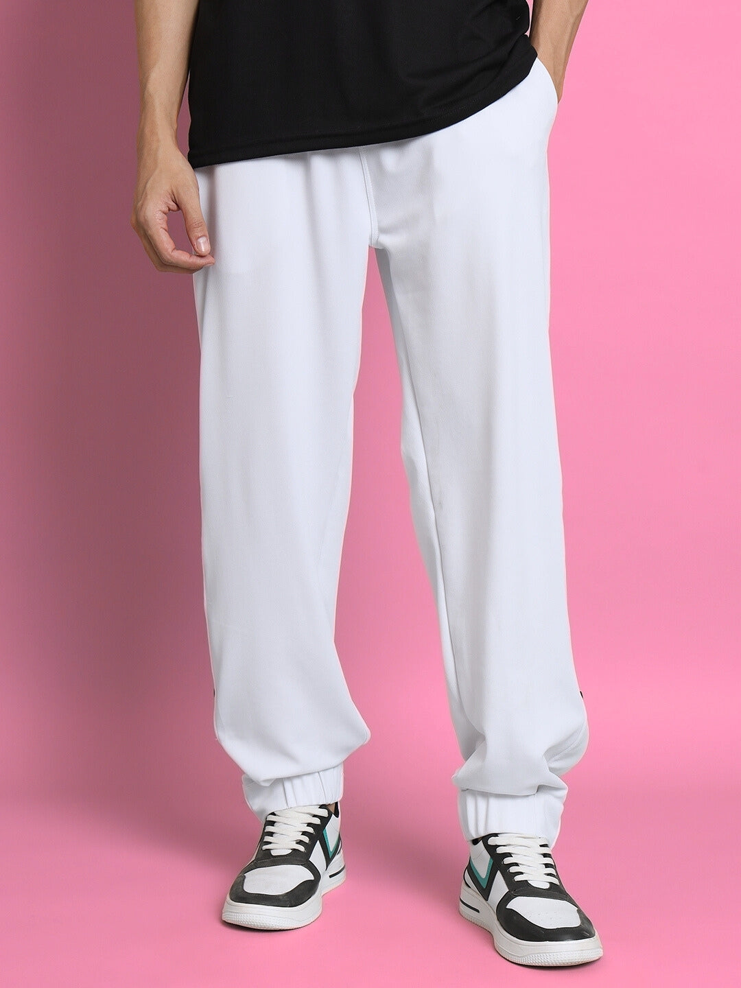 HIP HOP JOGGERS (WHITE)