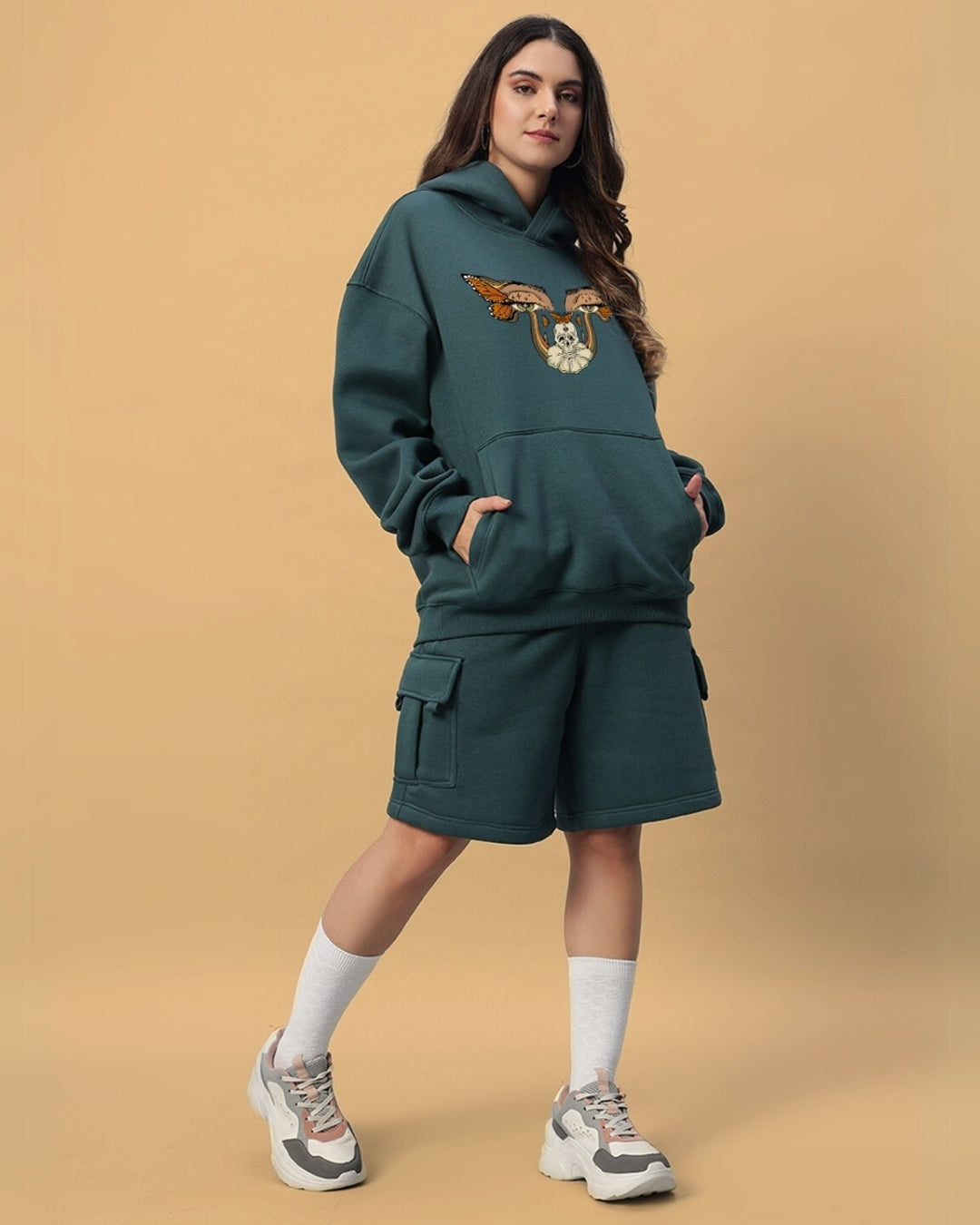 Women's Eyes On Rise Fleece Co-Ord (Teal Green)