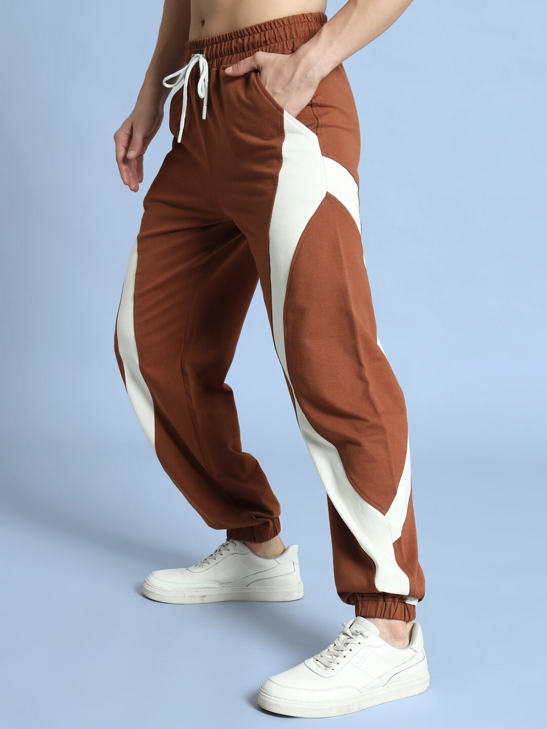 Cocoa Co-Ord Set (Off White-Brown)