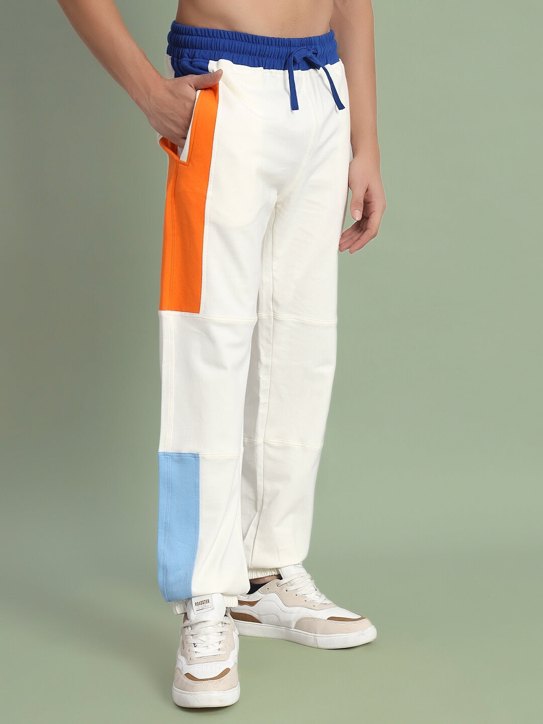 PARKER SIDE CONTRAST JOGGERS (OFF-WHITE)