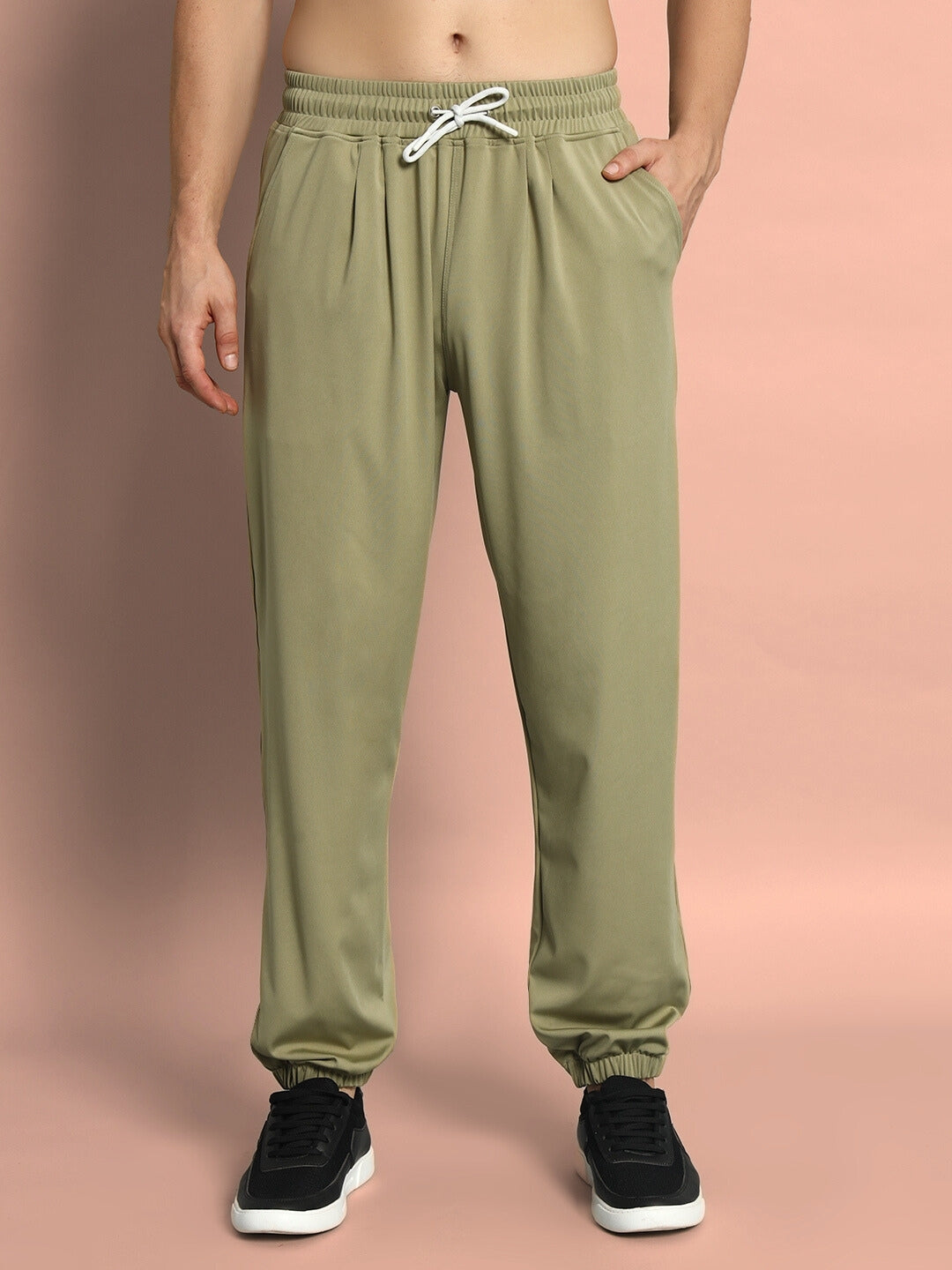 AGILE RELAXED PANT JOGGER (OLIVE GREEN)