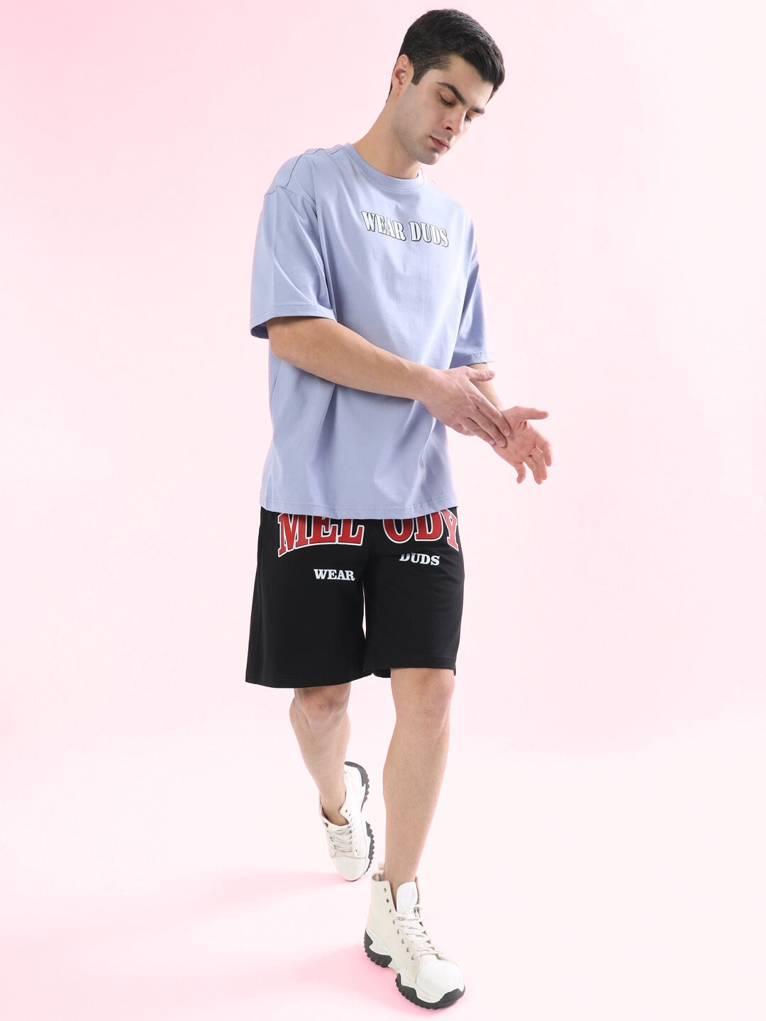 Melody Regular Fit Shorts (Black)