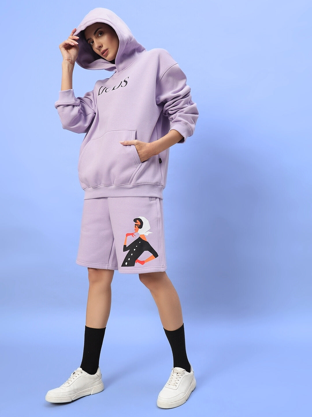 Women's Ritzy Fleece Hoodie (Lilac)