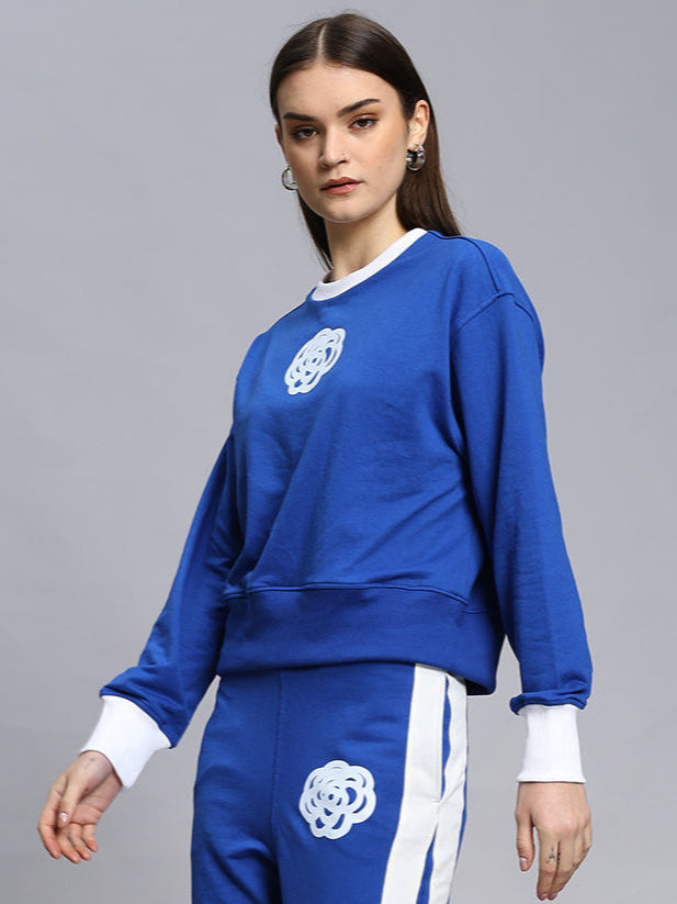 WOMEN'S JESSFLICK RELAXED FIT SWEATSHIRT(ROYAL BLUE)