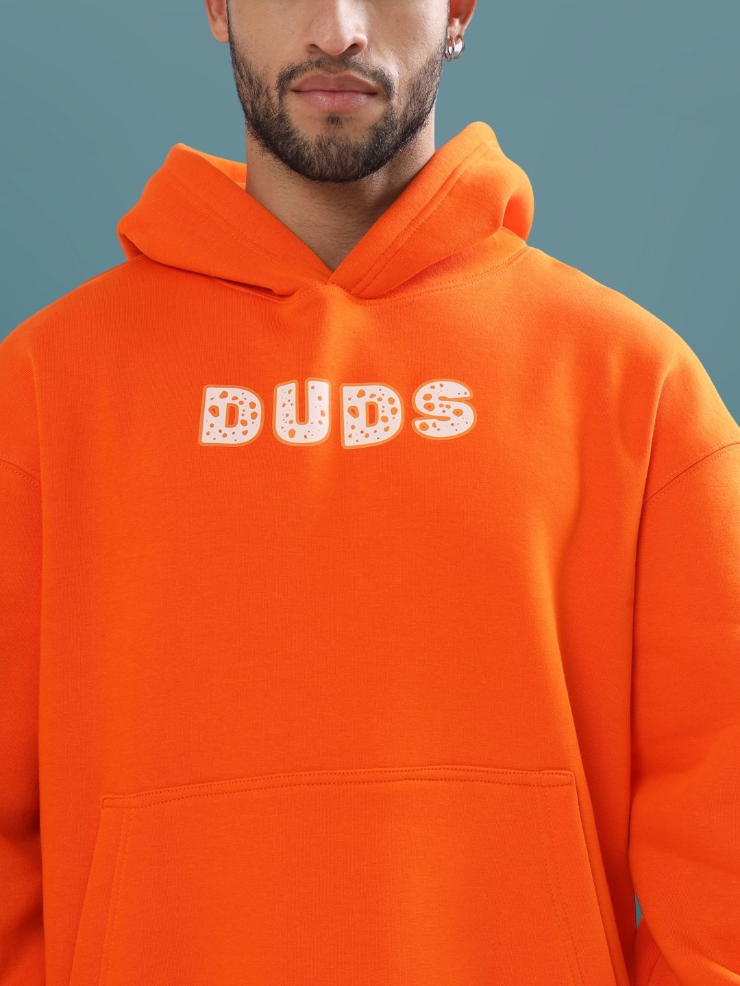 Courage Oversized Hoodie (Orange) - Wearduds