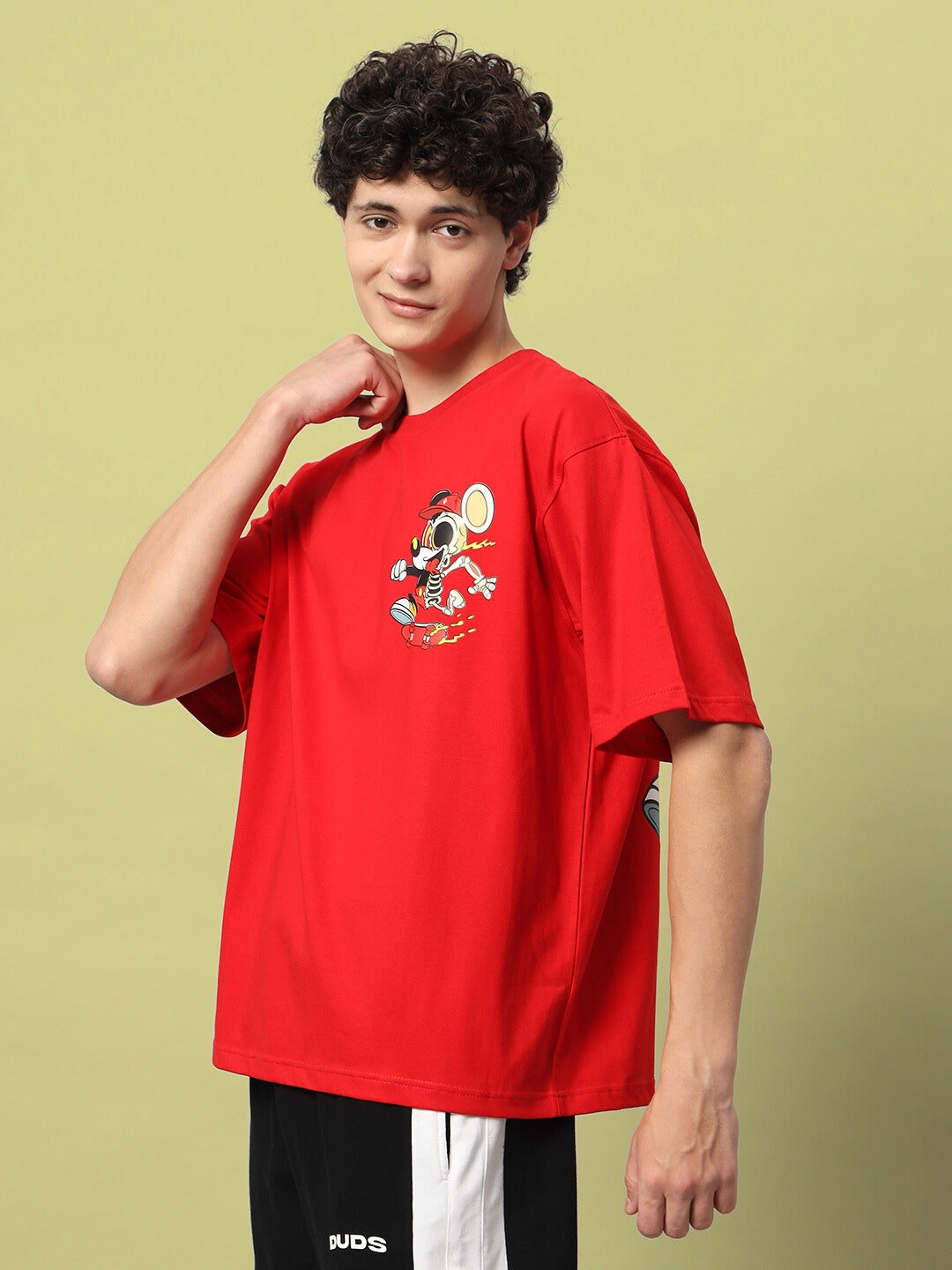 Mickey Over-Sized T-Shirt (Red)