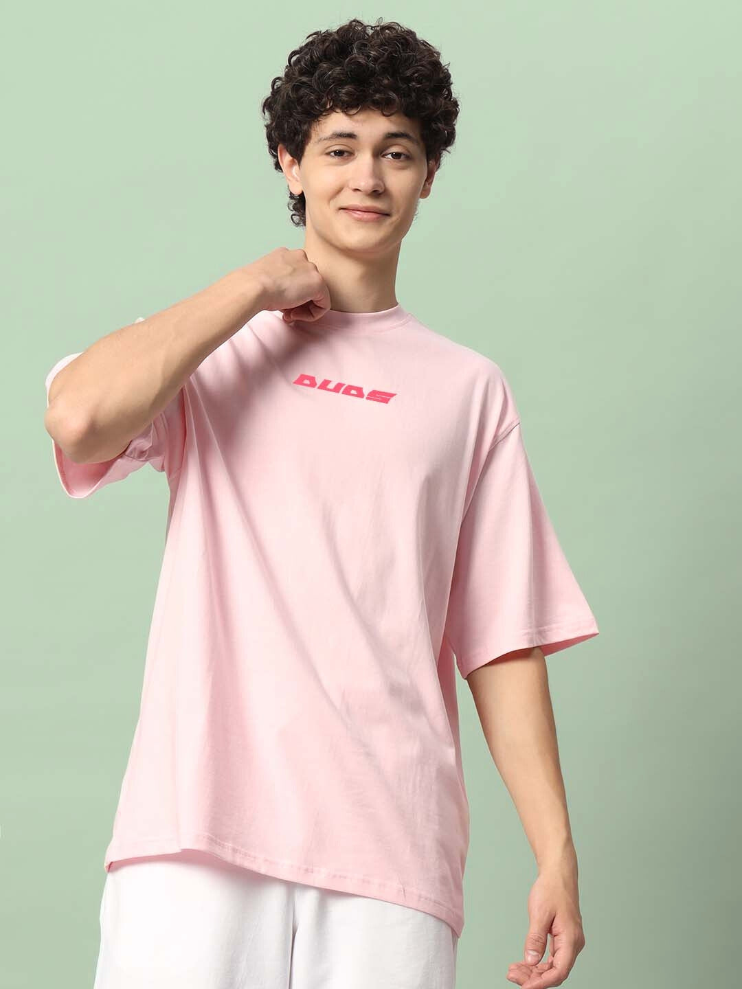 Illusion Over-Sized T-Shirt (Pink)