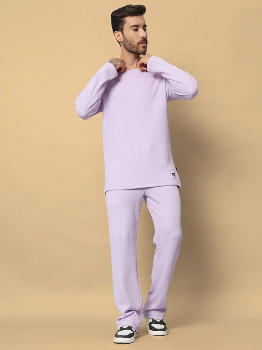 oversized co ord set lilac
