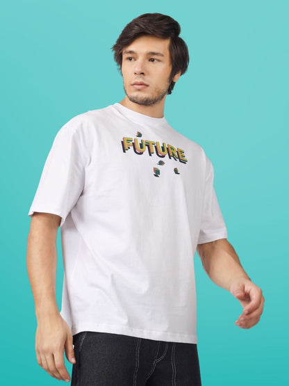 Future Over-Sized T-Shirt (White) - Wearduds