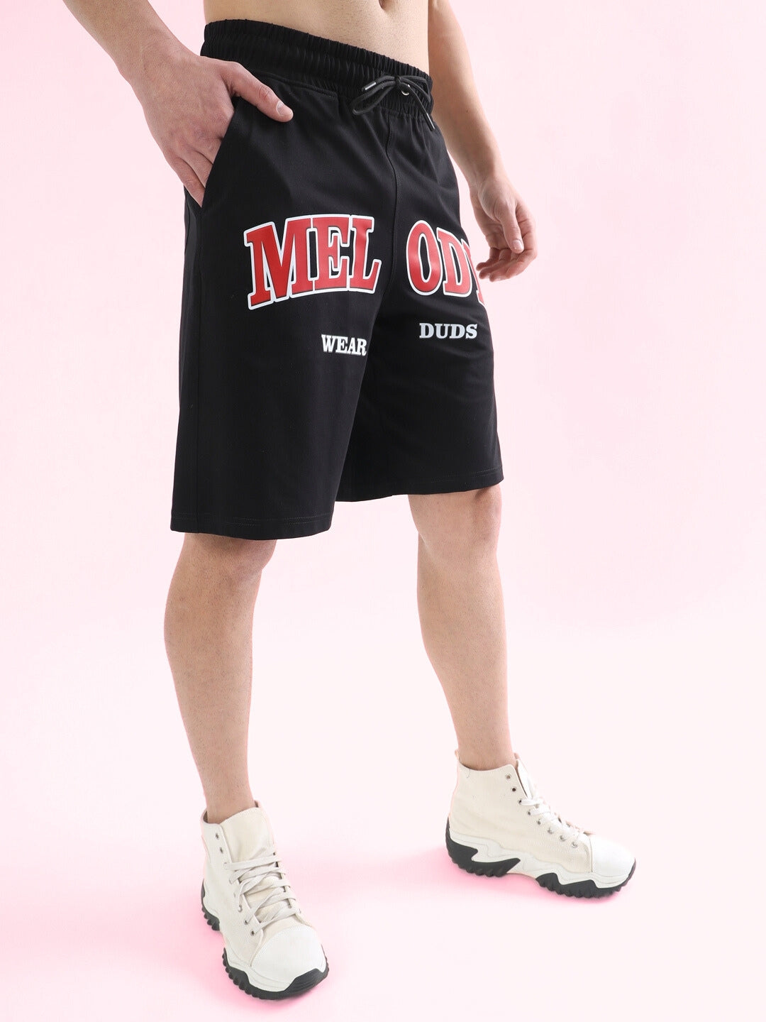 Melody Regular Fit Shorts (Black)