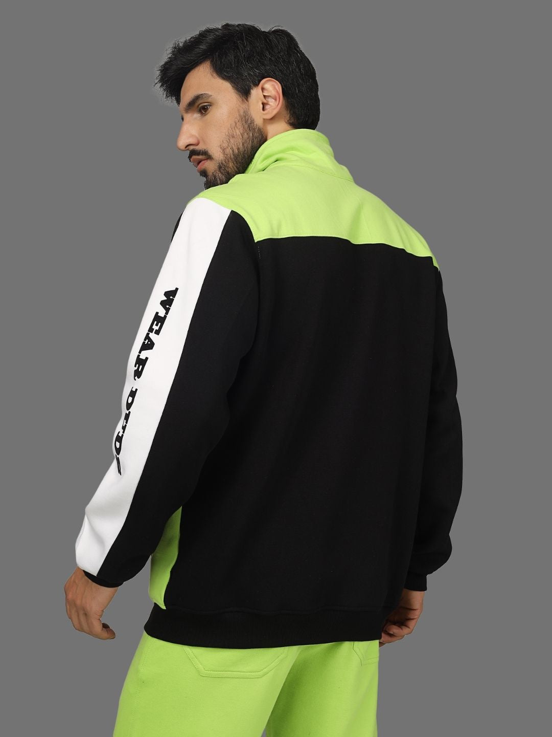 WD Colorblock Jacket (Neon Green) - Wearduds