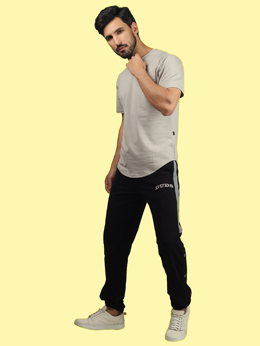 HIGH POINT CONTRAST JOGGERS (BLACK-GREY)