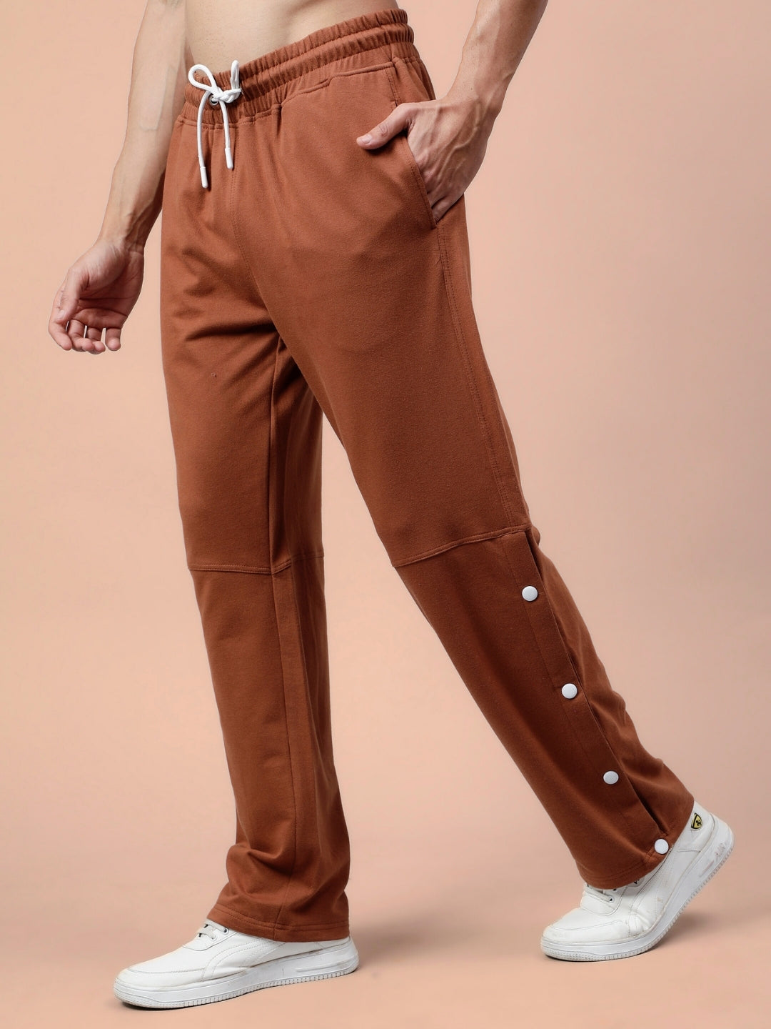 DUDS RACER JOGGERS (BROWN)