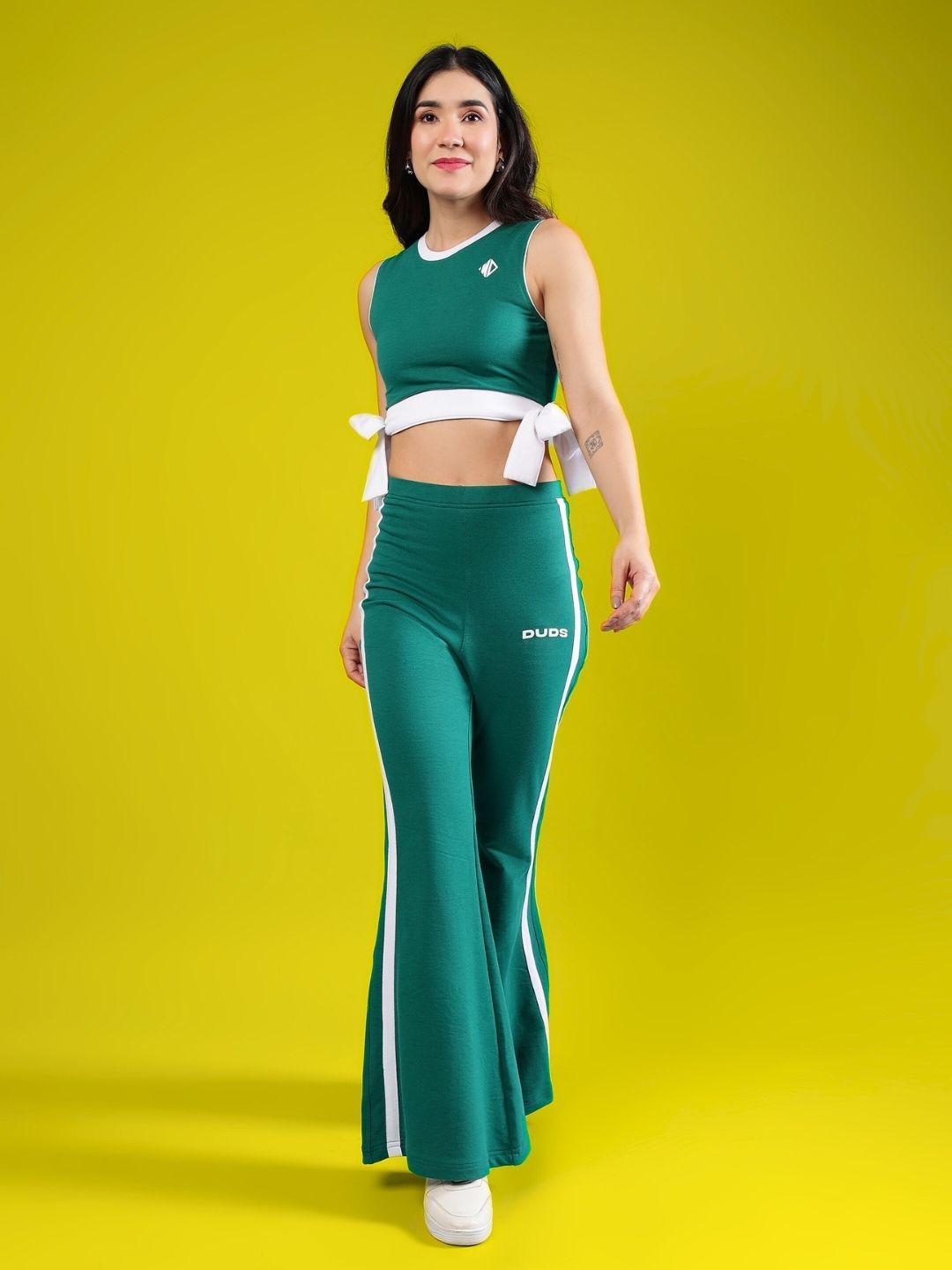 WOMEN'S FITTONIA COOL CO-ORD SET (GREEN)