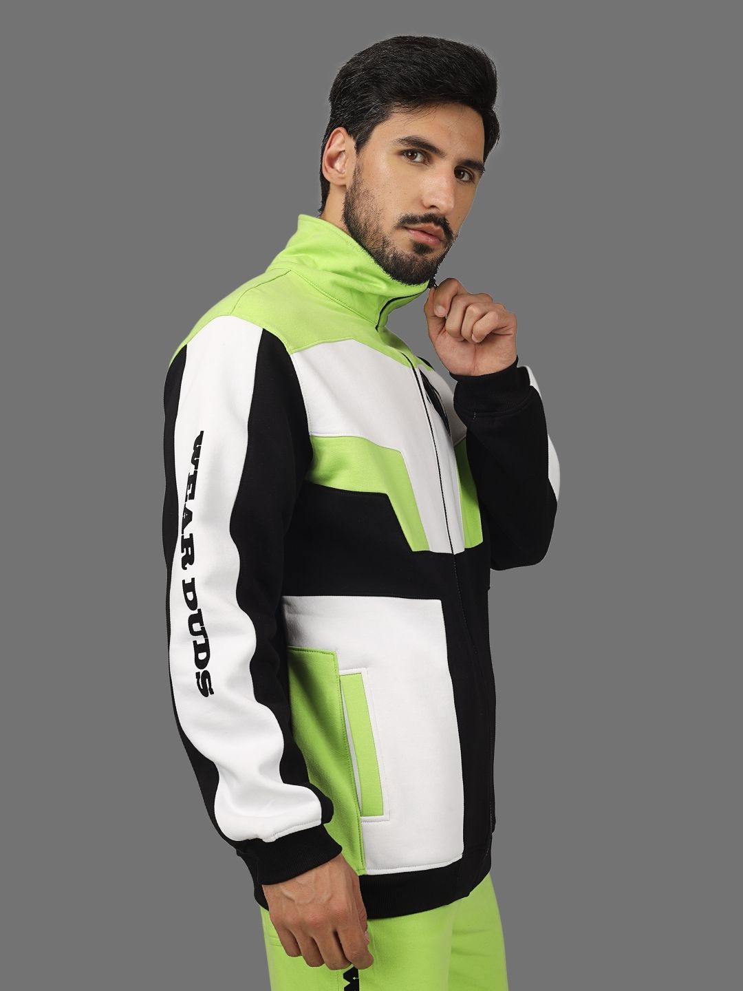 WD Colorblock Jacket (Neon Green) - Wearduds