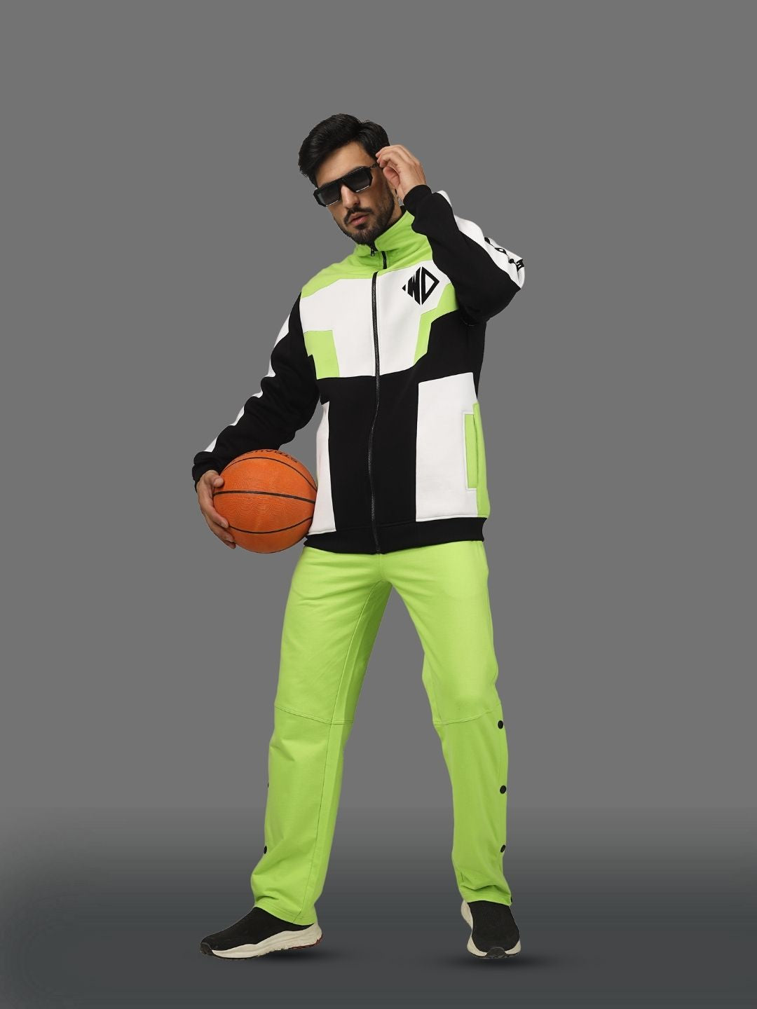 WD Colorblock Jacket (Neon Green) - Wearduds