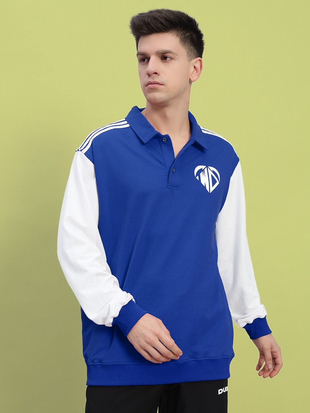 WD CORVUS SWEATSHIRT (BLUE-WHITE)