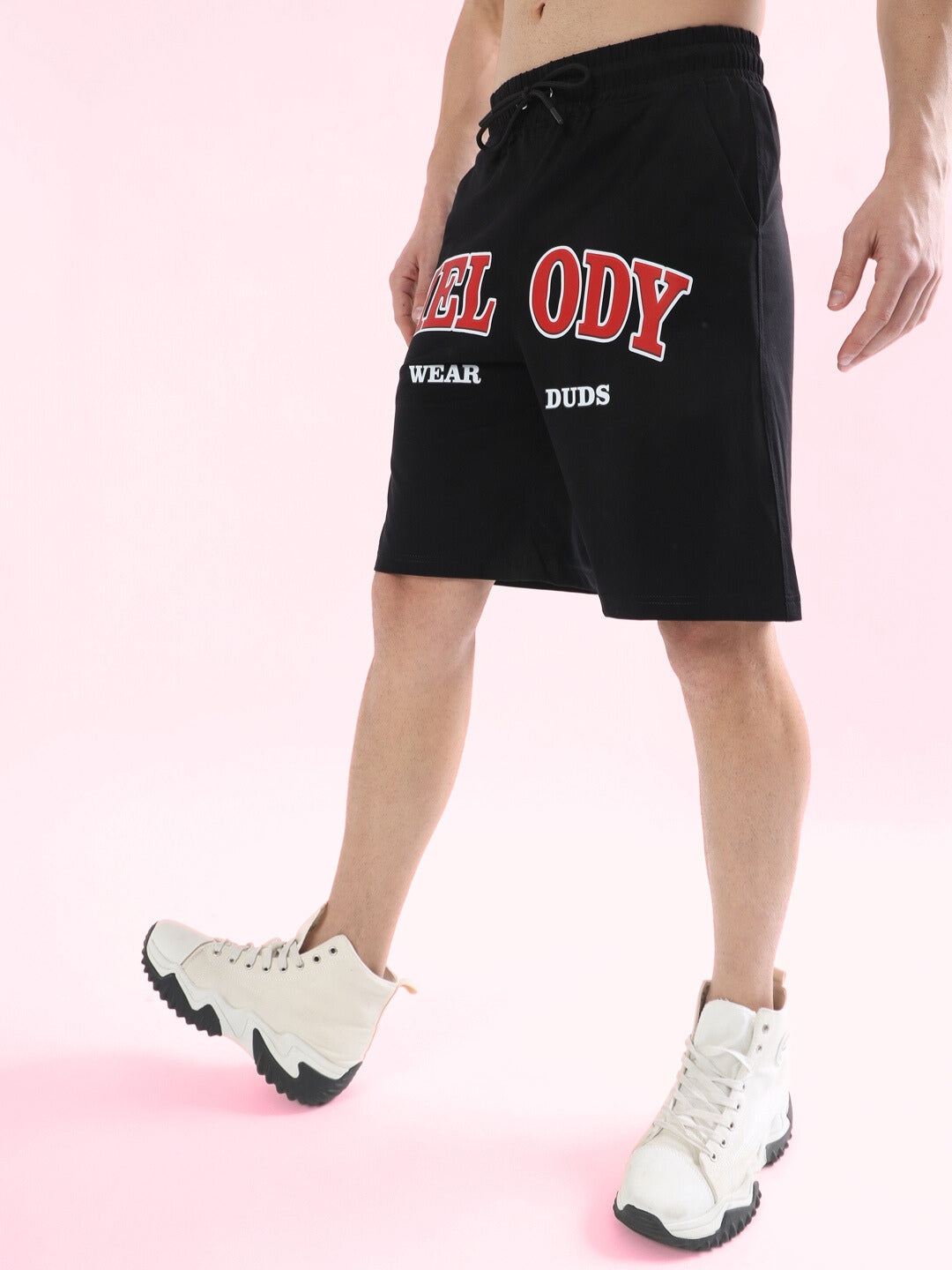 Melody Regular Fit Shorts (Black)