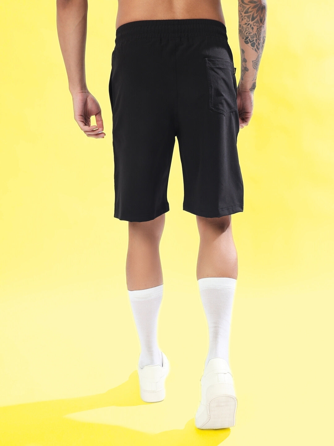 Sturdy Front Plated Shorts (Black)