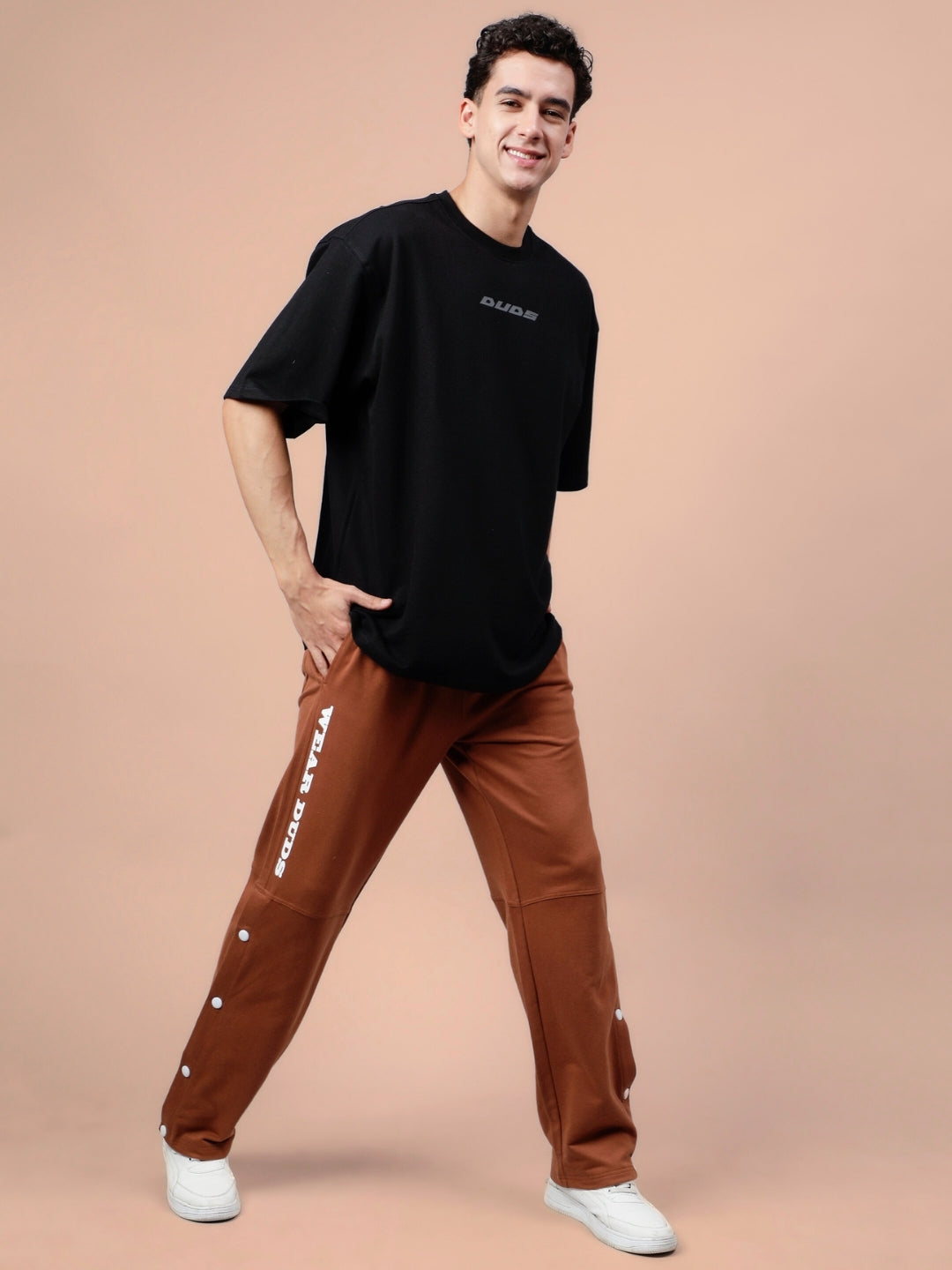 DUDS RACER JOGGERS (BROWN)