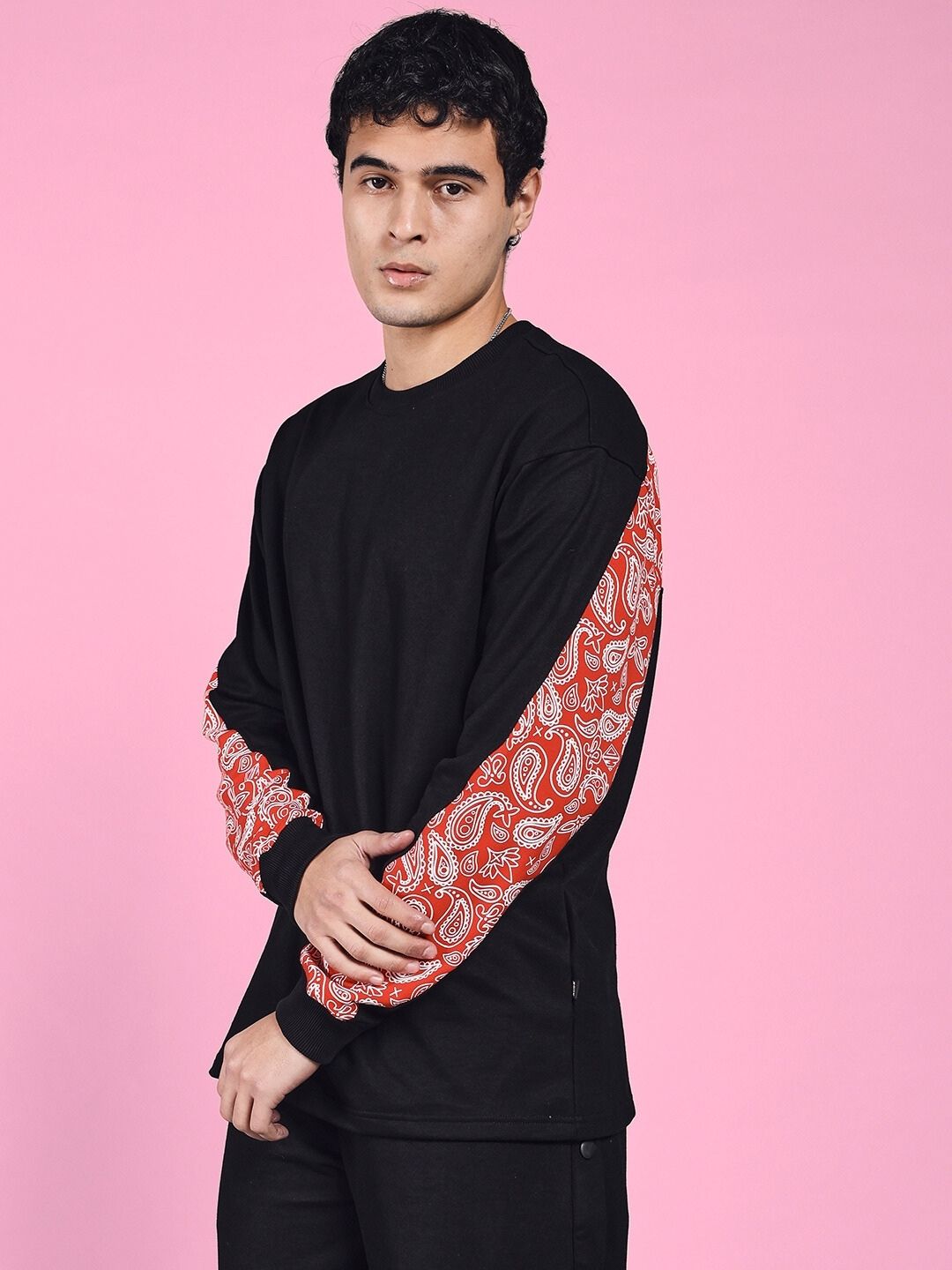 ZONEX SWEATSHIRT (BLACK RED)