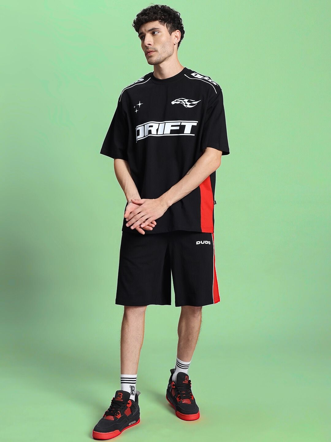 DRIFT SUMMER CO-ORD SET (BLACK)