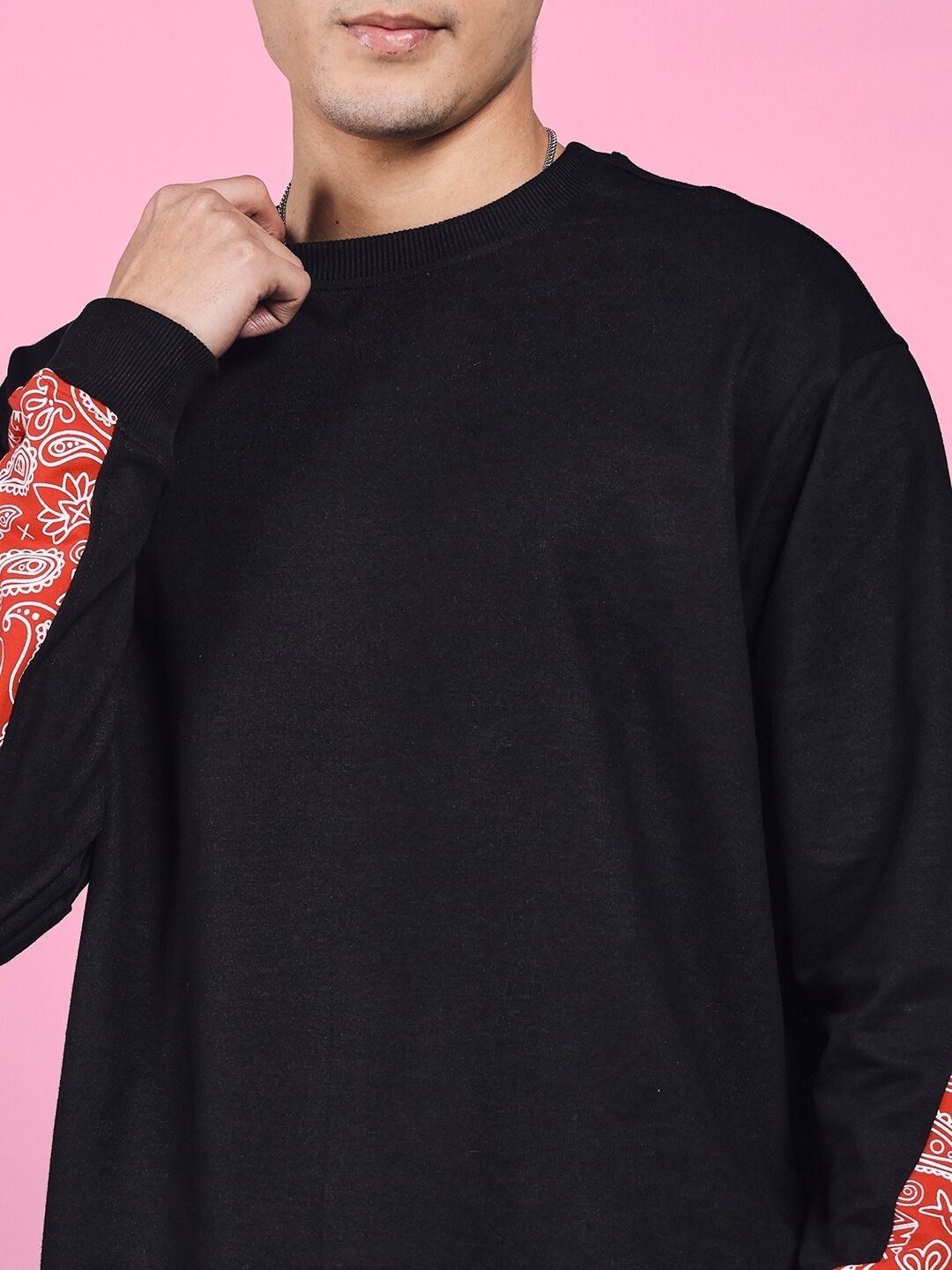 ZONEX SWEATSHIRT (BLACK RED)