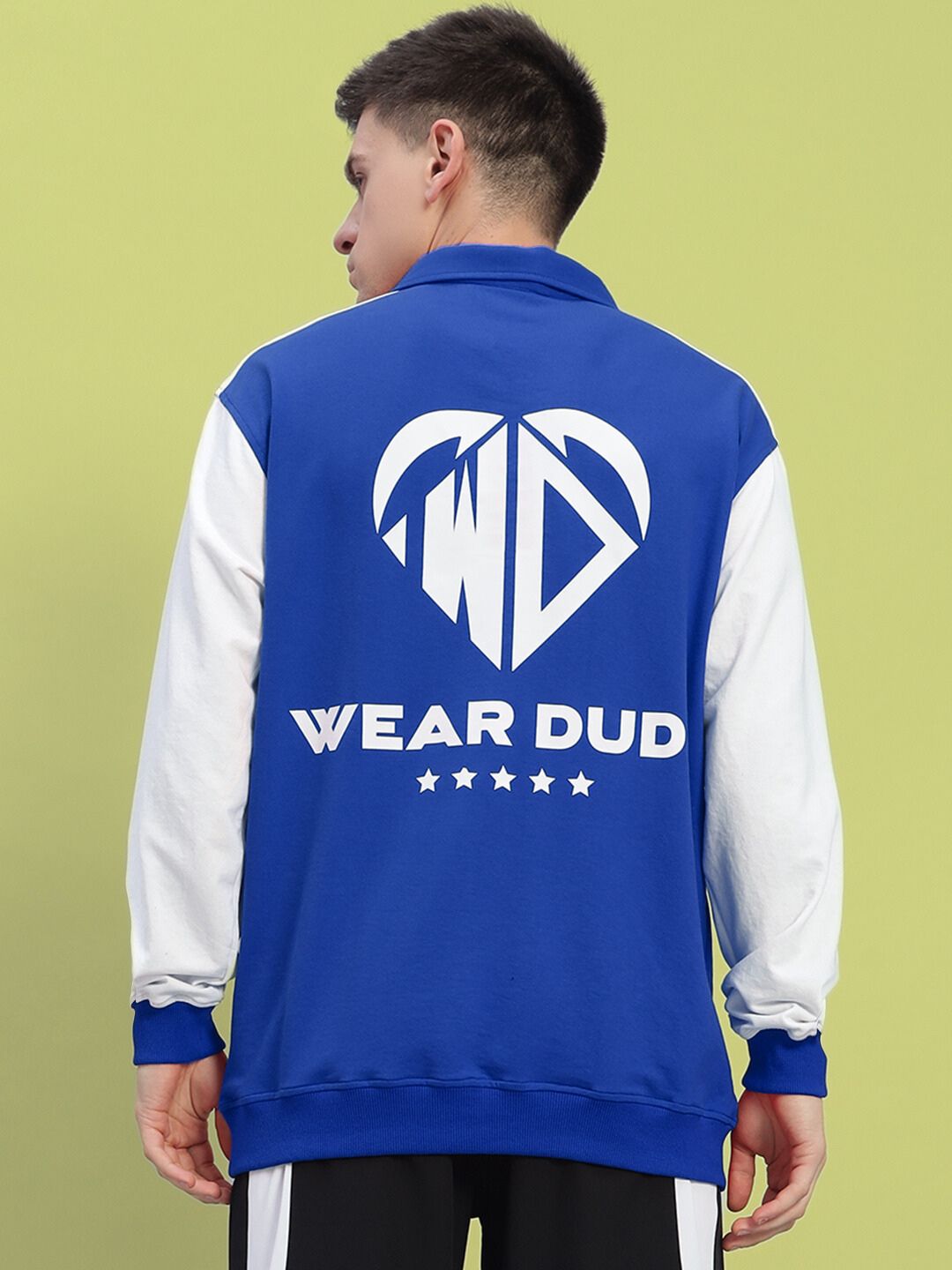 WD CORVUS SWEATSHIRT (BLUE-WHITE)